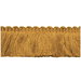 Lee Jofa Cut Ruch Ochre Brush Fringe Trim