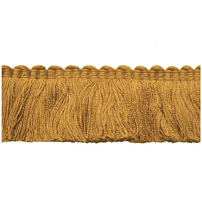 Lee Jofa Cut Ruch Ochre Brush Fringe Trim