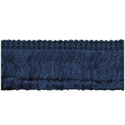 Lee Jofa Cut Ruch Navy Brush Fringe Trim