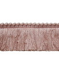 Lee Jofa Cut Ruch Antique Pink Brush Fringe Trim