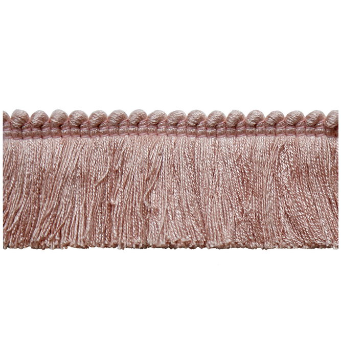 Lee Jofa Cut Ruch Antique Pink Brush Fringe Trim