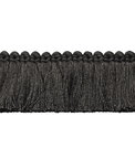 Lee Jofa Cut Ruch Black Brush Fringe Trim