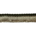 Lee Jofa Cut Ruche Two Green & Flax Brush Fringe Trim