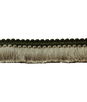 Lee Jofa Cut Ruche Two Green & Flax Brush Fringe Trim