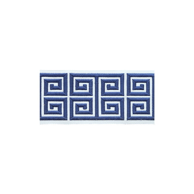 Lee Jofa Greek Emb Border Navy Band Trim