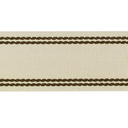 Lee Jofa Braid With Tramlines Flax & Bronz Band Trim