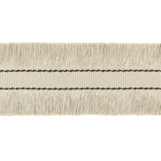 Lee Jofa Cut Ruche Fringe Flax & Bronze Brush Fringe Trim