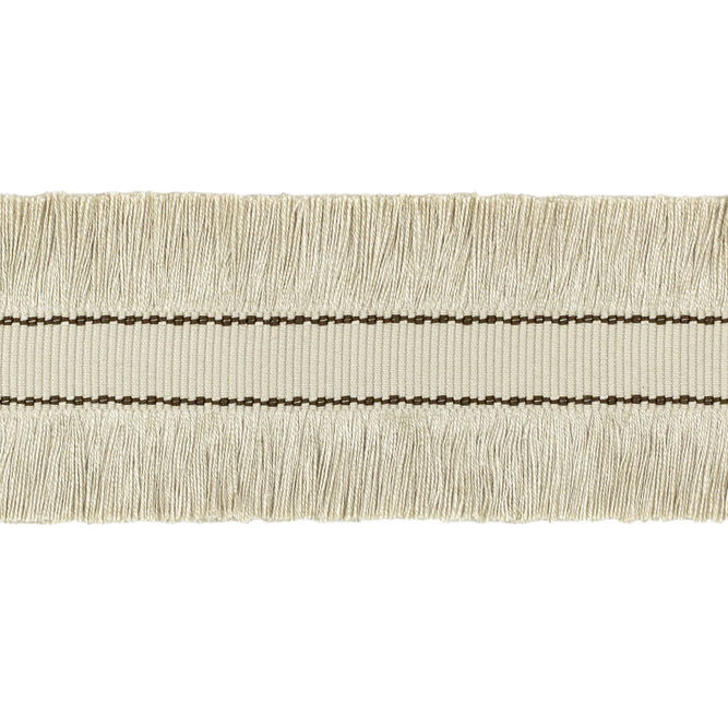 Lee Jofa Cut Ruche Fringe Flax &amp; Bronze Brush Fringe Trim