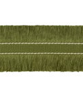 Lee Jofa Cut Ruche Fringe Olive Green Brush Fringe Trim