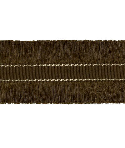 Lee Jofa Cut Ruche Fringe Bronze Brush Fringe Trim