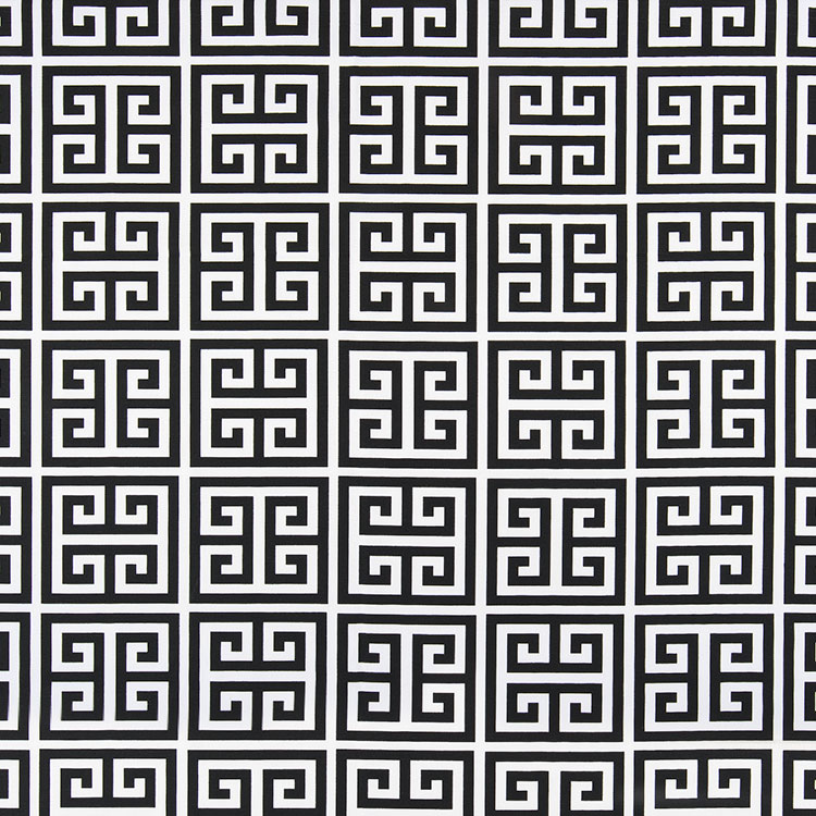 Premier Prints Towers Black Canvas Fabric