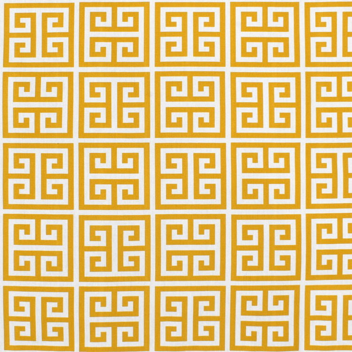 Premier Prints Outdoor Towers Citrus Yellow Fabric image 1 of 5