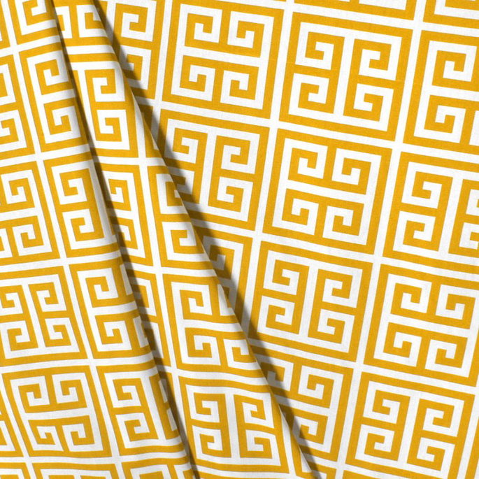 Premier Prints Outdoor Towers Citrus Yellow Fabric image 3 of 5