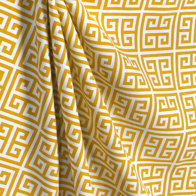 Premier Prints Outdoor Towers Citrus Yellow Fabric image 4 of 5