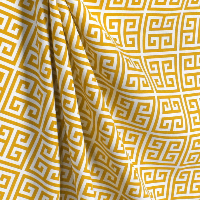 Premier Prints Outdoor Towers Citrus Yellow Fabric image 4 of 5