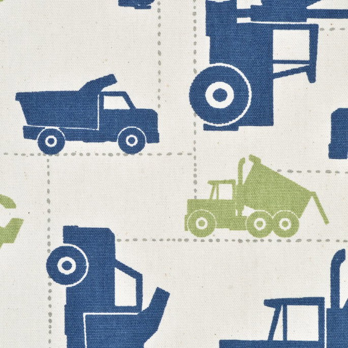 Premier Prints Toy Trucks Felix/Natural Fabric image 2 of 5