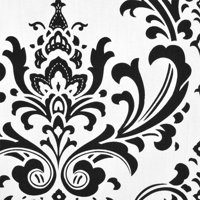 Premier Prints Traditions Black/White Canvas Fabric image 2 of 5