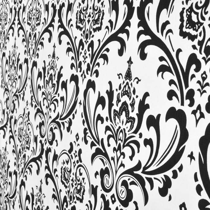 Premier Prints Traditions Black/White Canvas Fabric image 5 of 5