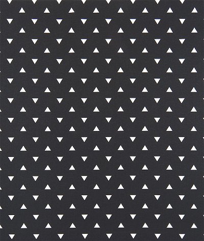 Premier Prints Triangle Black Canvas Fabric