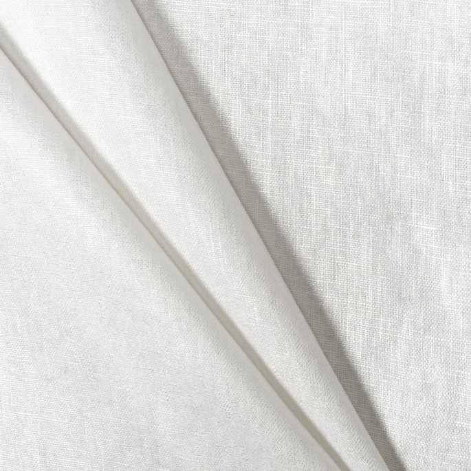 7 Oz Ivory/Silver Metallic Linen Fabric image 2 of 2