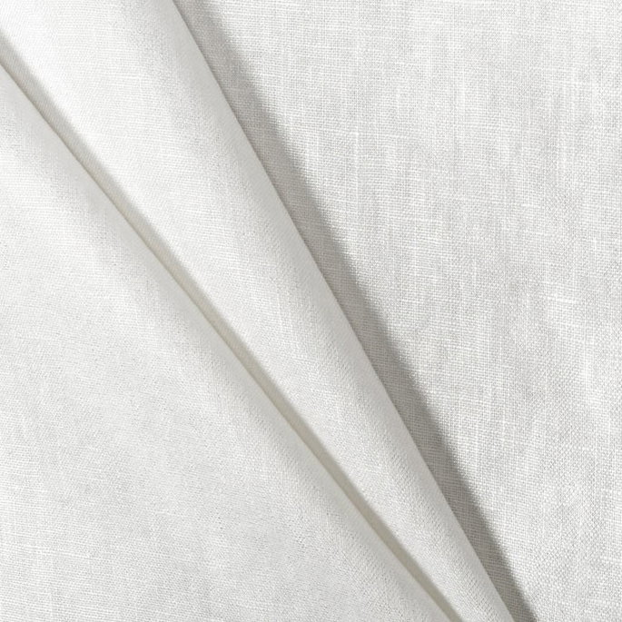 7 Oz Ivory/Silver Metallic Linen Fabric image 2 of 2