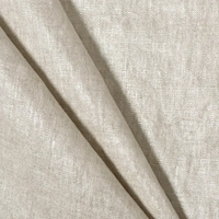 7 Oz Oatmeal/Silver Metallic Linen Fabric