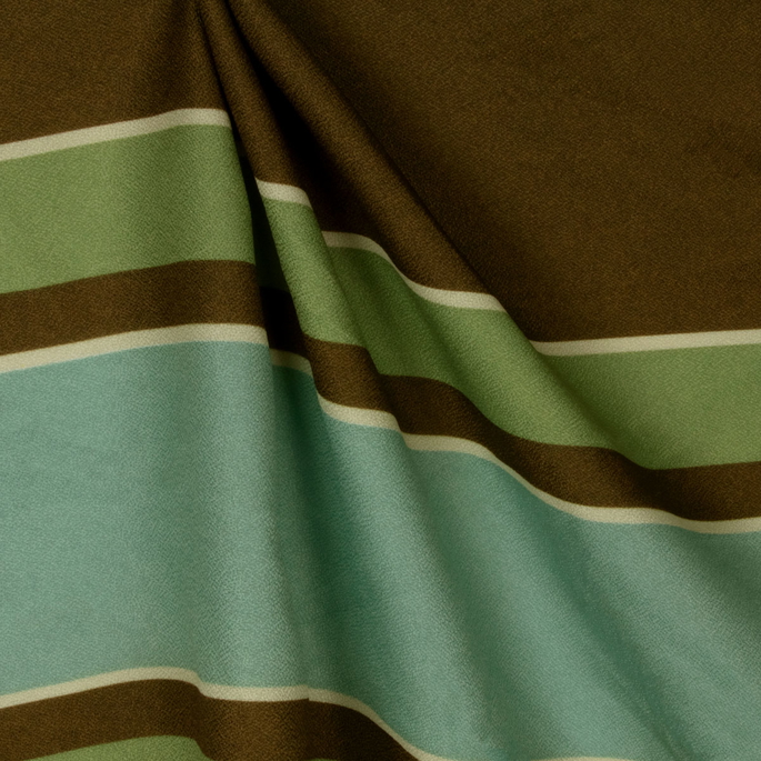RK Classics Moncton Stripe FR Brown Fabric image 2 of 2