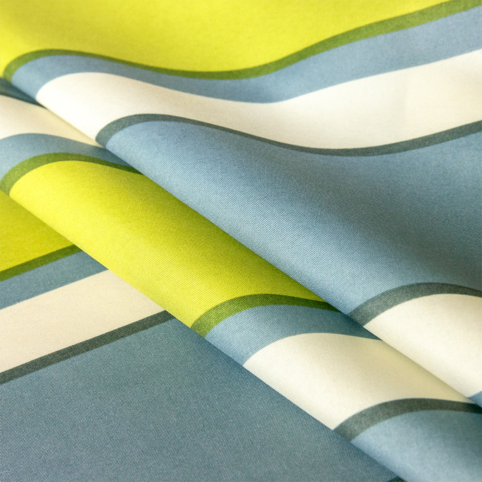 Robert Allen @ Home Garden Stripe FR Seamist Fabric image 2 of 3