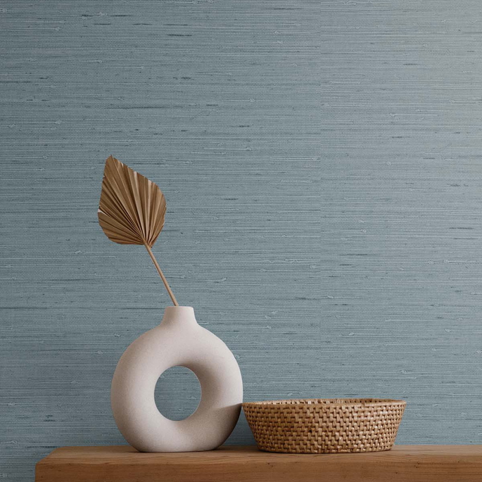 Seabrook Designs Seahaven Rushcloth Pacifico Wallpaper image 2 of 2