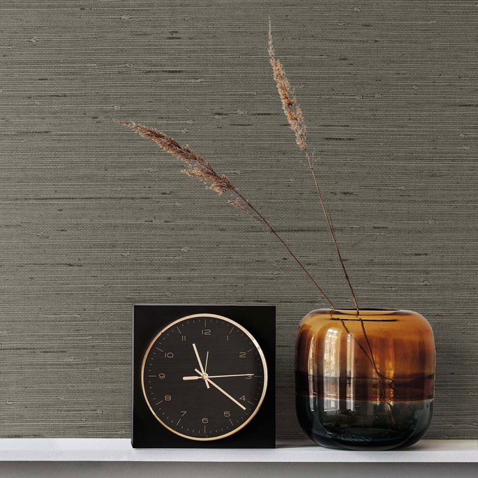 Seabrook Designs Seahaven Rushcloth Black Pepper Wallpaper image 2 of 2