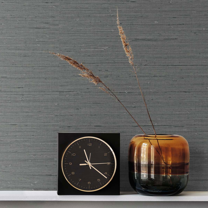 Seabrook Designs Seahaven Rushcloth Slate Wallpaper image 2 of 2