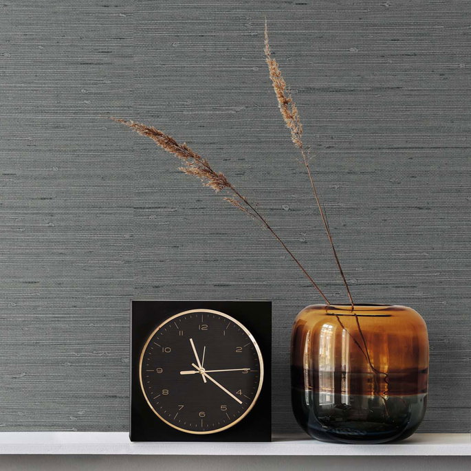 Seabrook Designs Seahaven Rushcloth Slate Wallpaper image 2 of 2