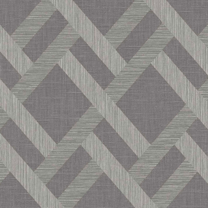 Seabrook Designs Linen Trellis Ash Wallpaper image 1 of 2