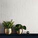 Seabrook Designs Vertical Stria Oyster &amp; Metallic Silver Wallpaper thumbnail image 2 of 2