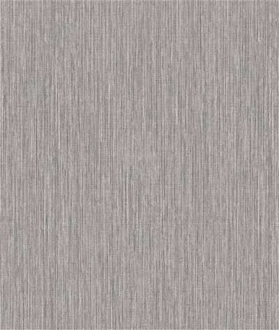 Seabrook Designs Vertical Stria Metallic Silver Wallpaper