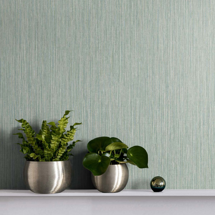 Seabrook Designs Vertical Stria Seaglass Wallpaper image 2 of 2