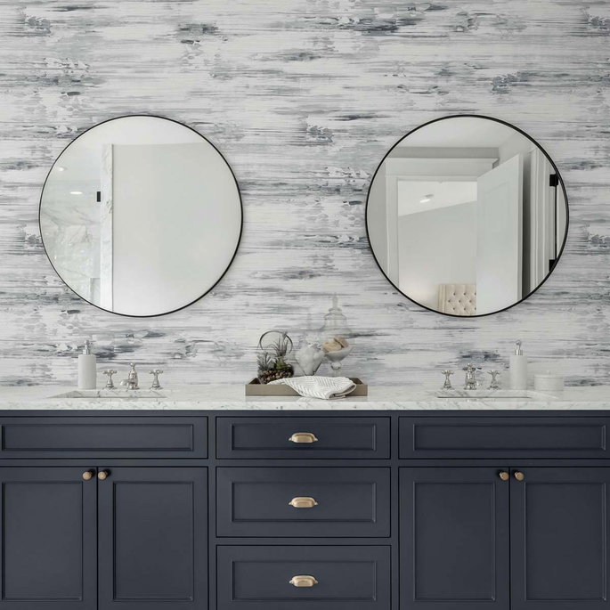 Seabrook Designs Silk Mistral Volcanic Salt Wallpaper image 2 of 3