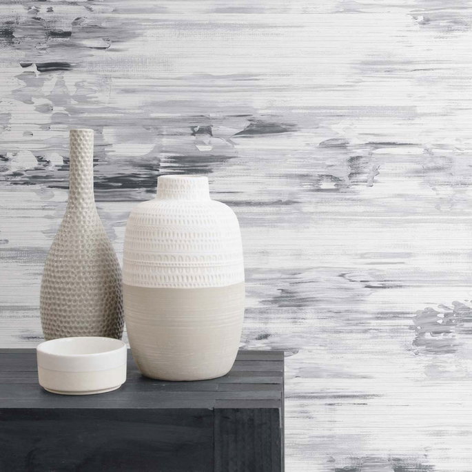 Seabrook Designs Silk Mistral Volcanic Salt Wallpaper image 3 of 3