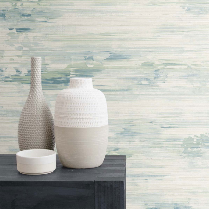 Seabrook Designs Silk Mistral Seaglass Wallpaper image 3 of 3