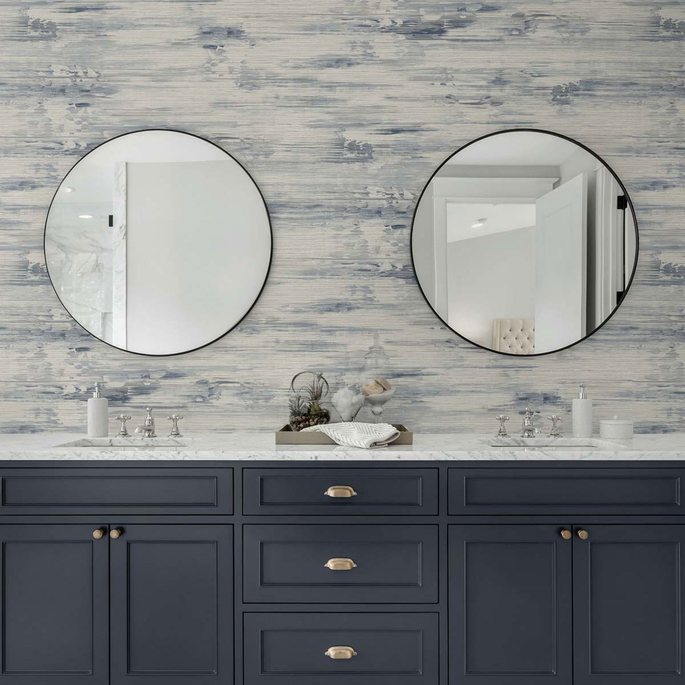 Seabrook Designs Silk Mistral Bluff Wallpaper image 2 of 3