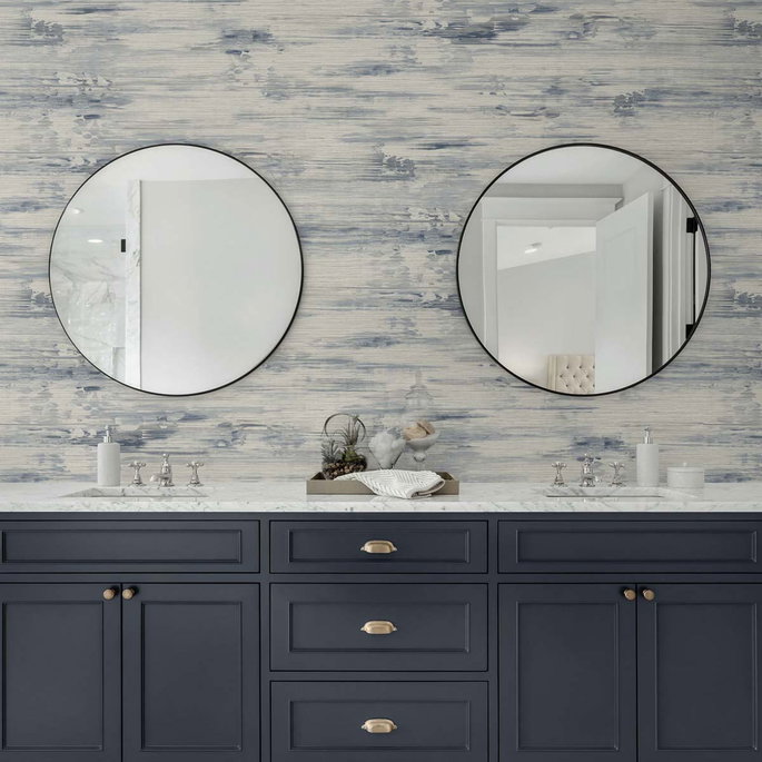 Seabrook Designs Silk Mistral Bluff Wallpaper image 2 of 3