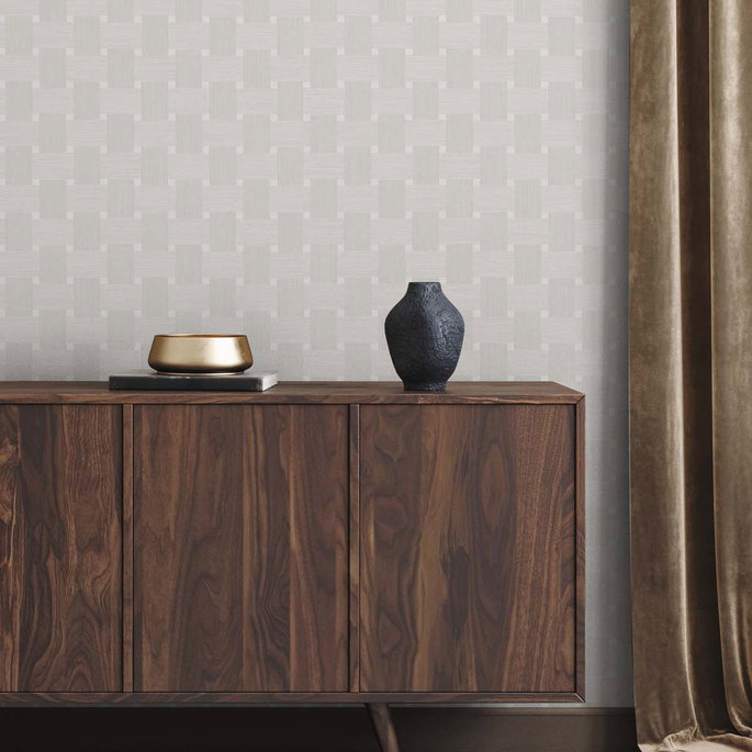 Seabrook Designs Basketweave Caster Sugar Wallpaper image 2 of 3