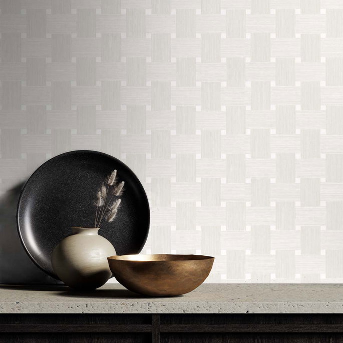 Seabrook Designs Basketweave Caster Sugar Wallpaper image 3 of 3