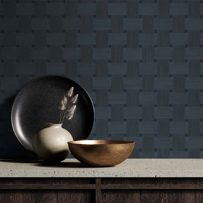 Seabrook Designs Basketweave Alpha Wallpaper image 3 of 3