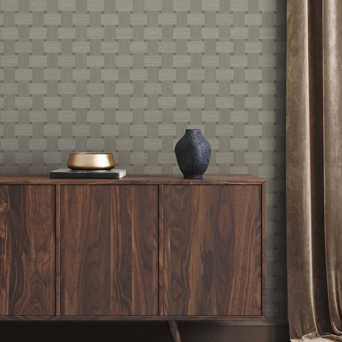 Seabrook Designs Basketweave Yerba Wallpaper image 2 of 3