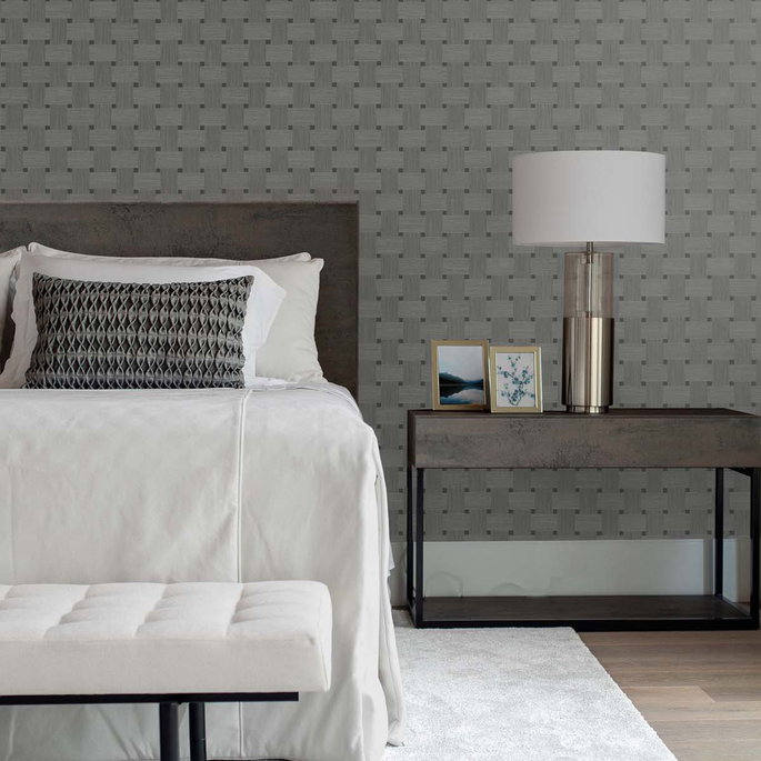 Seabrook Designs Basketweave Greyhound Wallpaper image 2 of 3