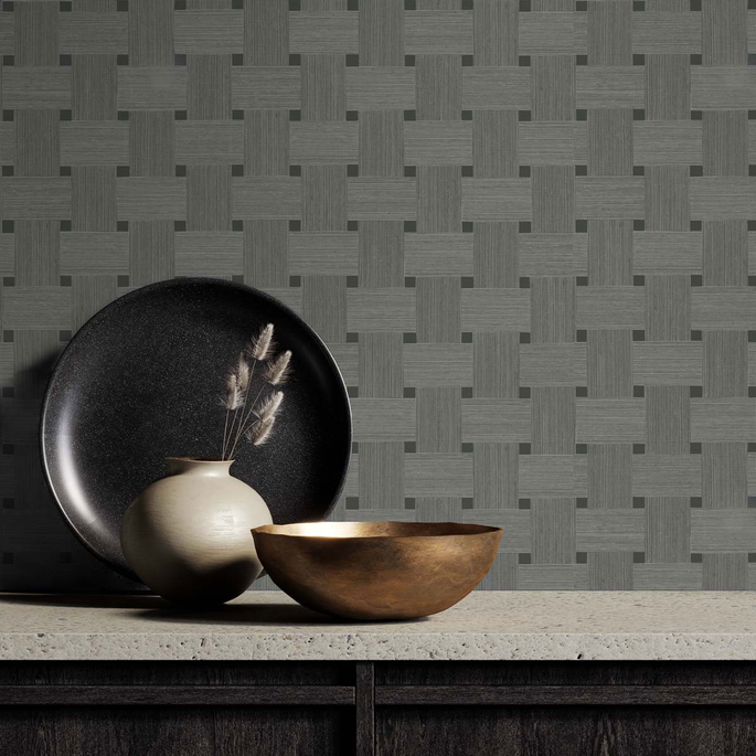 Seabrook Designs Basketweave Greyhound Wallpaper image 3 of 3