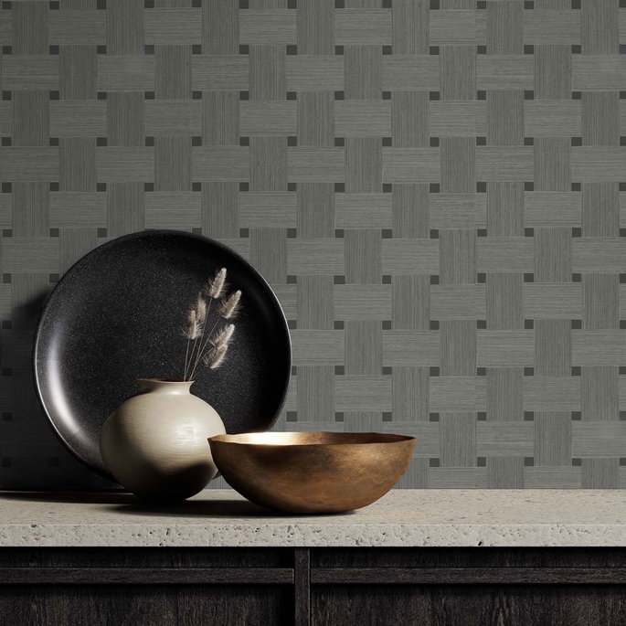 Seabrook Designs Basketweave Greyhound Wallpaper image 3 of 3