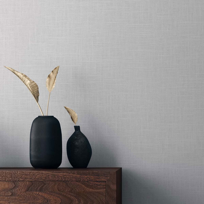 Seabrook Designs Myrna Linen Everest White Wallpaper image 2 of 2