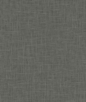 Seabrook Designs Myrna Linen Charcoal Wallpaper
